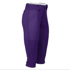 Purple softball pants